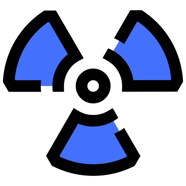 Nuklear Web Symbol Einfache Illustration — Stockvektor