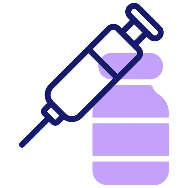 Vaccin Web Icon Eenvoudig Ontwerp — Stockvector