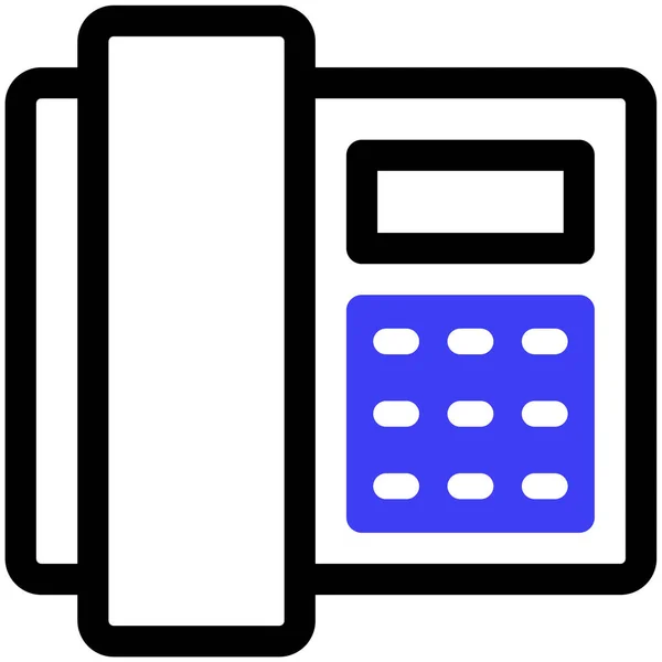 Telefon Egyszerű Ikon Illusztráció — Stock Vector