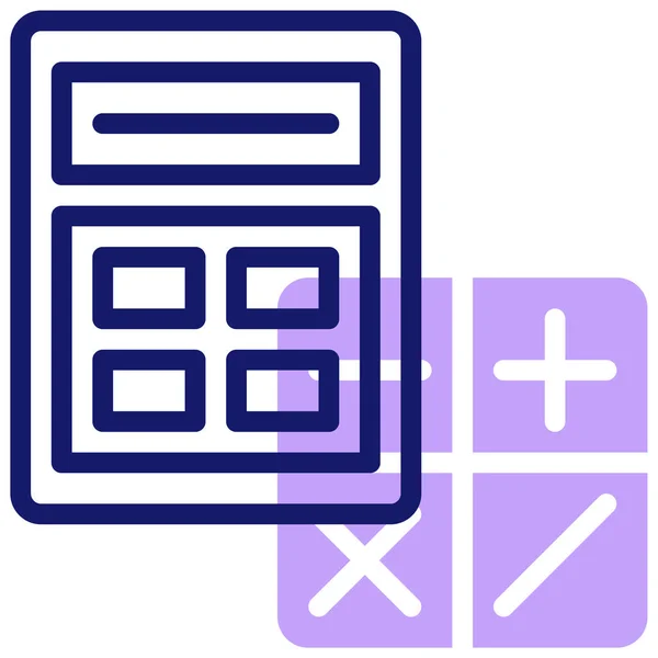 Calculator Icon Vector Illustration Simple Design — Stock Vector