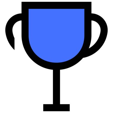 Kupa kupası. Web simgesi basit illüstrasyon