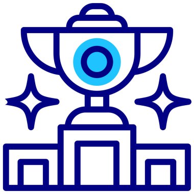 Kupa kupası. Web simgesi basit illüstrasyon