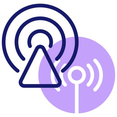 Yayın. Web simgesi basit illüstrasyon