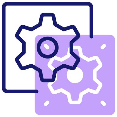 dişli simgesi vektör illüstrasyonu