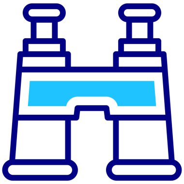 Dürbün. Web simgesi basit illüstrasyon
