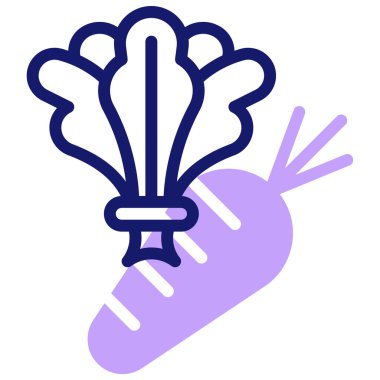 Sebze web simgesi basit tasarım