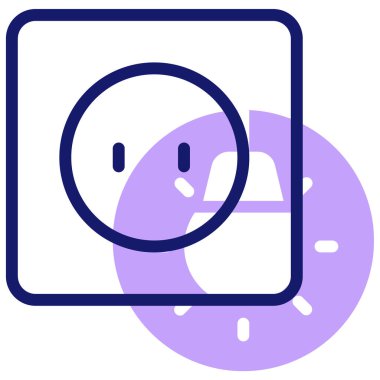 Elektrikli. Web simgesi basit illüstrasyon 