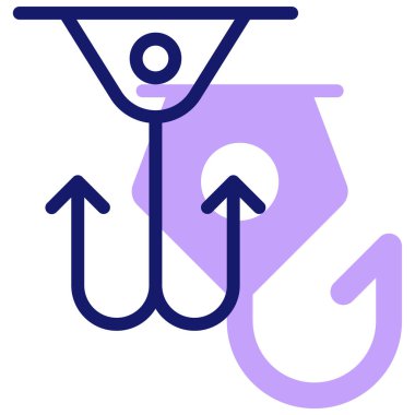 Balık. Web simgesi basit tasarım