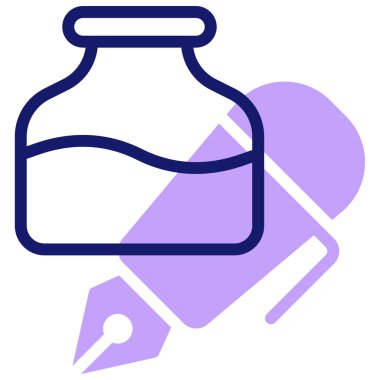 Mürekkep. Web simgesi basit illüstrasyon