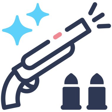 av tüfeği vektör çizim