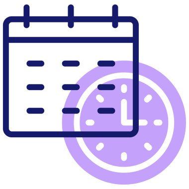 Takvim. Web simgesi basit illüstrasyon 