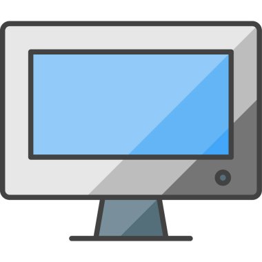 televizyon web simgesi basit tasarım