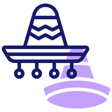 Şapka. Web simgesi basit illüstrasyon