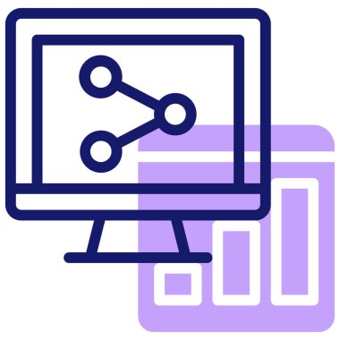 Bilgisayar. Web simgesi basit tasarım 