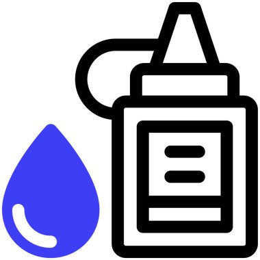 Yapıştırıcı simgesi, vektör illüstrasyonu basit tasarım