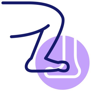 ayak simgesi, vektör illüstrasyonu basit tasarım