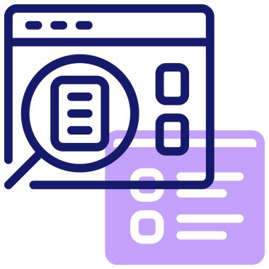 İnternet sitesi. Web simgesi basit illüstrasyon