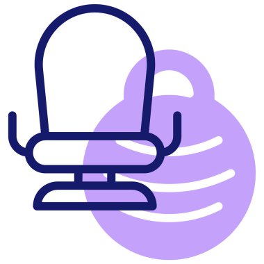 Koltuk. Web simgesi basit illüstrasyon