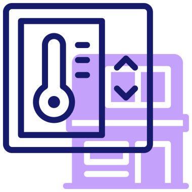 sıcaklık web simgesi basit tasarım