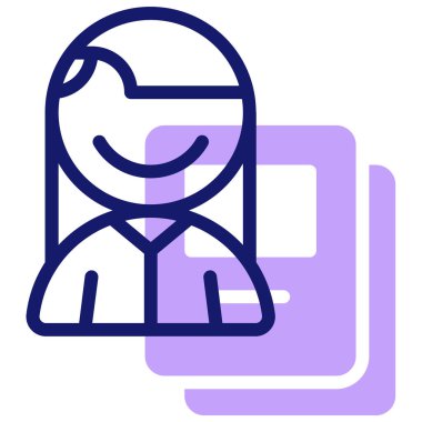 öğrenci web simgesi, basit illüstrasyon