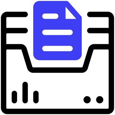 Dizin web simgesi basit illüstrasyon