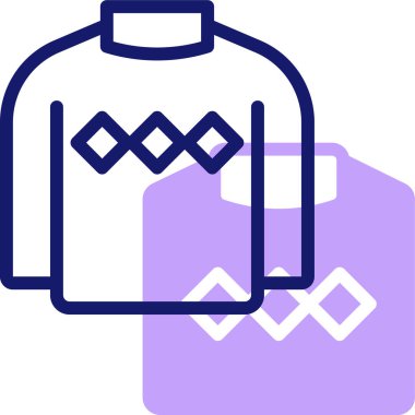 Süveter web simgesi basit tasarım