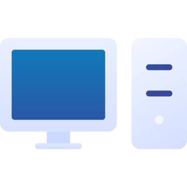 bilgisayar simgesi, vektör illüstrasyonu basit tasarım