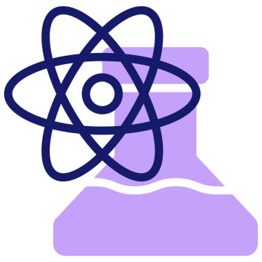 Kimyasal ağ ikonu vektör illüstrasyonu