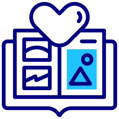 Albüm. Web simgesi basit tasarım