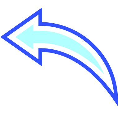 Modern simge, vektör illüstrasyonunu geri al