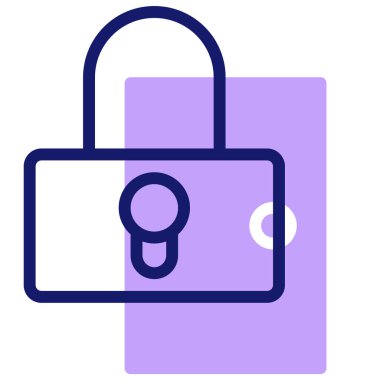 Kilit. Web simgesi vektör illüstrasyonu