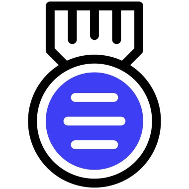 Madalya simgesi, vektör illüstrasyonu basit tasarım