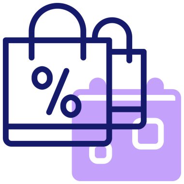 İndirim. Web simgesi basit illüstrasyon 