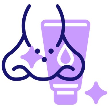 İnsan burnu. Web simgesi basit tasarım