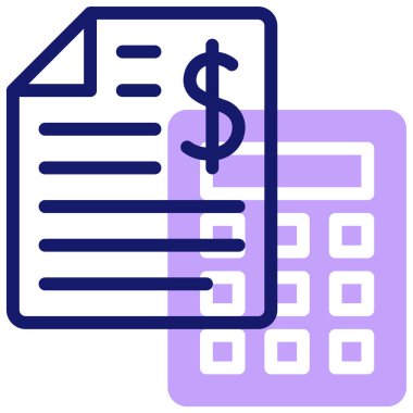 Para bütçesi. Web simgesi basit illüstrasyon