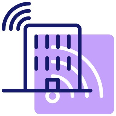 ofis simgesi, vektör illüstrasyonu basit tasarım