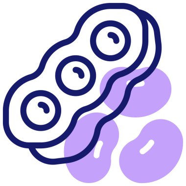 fasulye modern simge, vektör illüstrasyon 