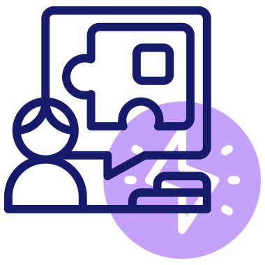 çözüm web simgesi basit illüstrasyon