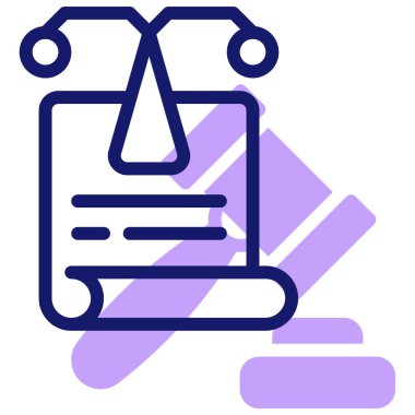 Yargılama. Web simgesi basit illüstrasyon