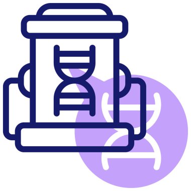 dna. Web simgesi basit illüstrasyon 