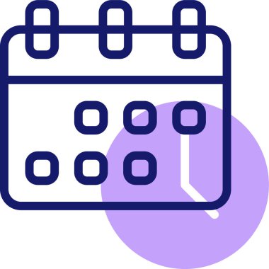 Takvim. Web simgesi basit illüstrasyon 