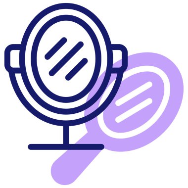 ayna, izole vektör simgesi 