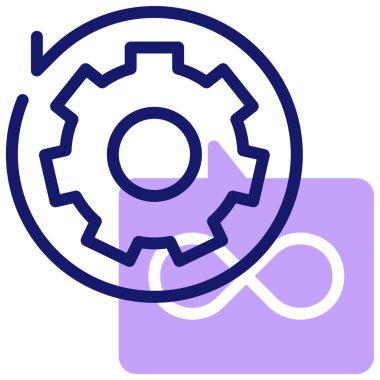 Devamlılık. Web simgesi basit tasarım