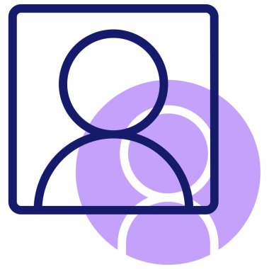 Beyaz arkaplanda izole edilmiş güzel kadın simgesi, vektör illüstrasyonu