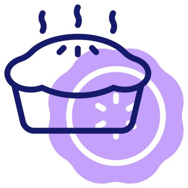 Turta ikonu. Web simgesi basit illüstrasyon 