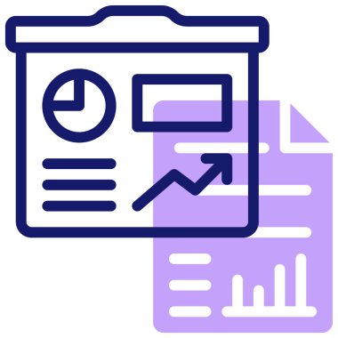 Analizler. Web simgesi basit illüstrasyon