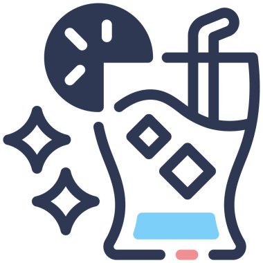 Meyve suyu paketi. Web simgesi basit illüstrasyon 