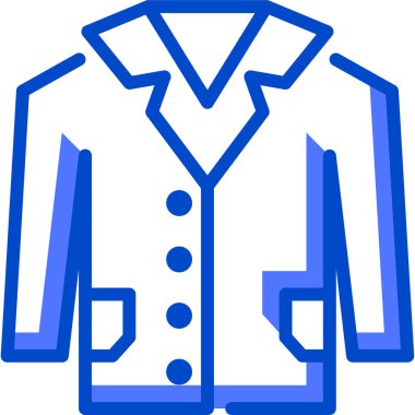 Palto. Web simgesi vektör illüstrasyon ceketi