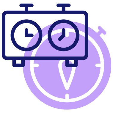 Saat. Web simgesi basit illüstrasyon 