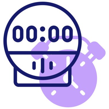 Saat. Web simgesi basit illüstrasyon 